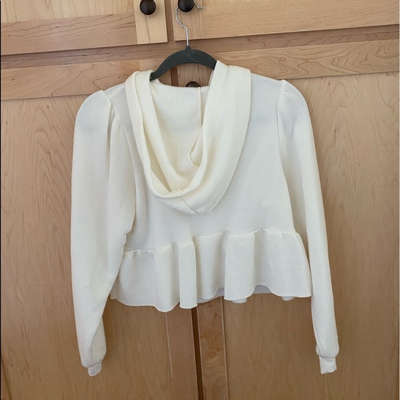 UO Super Soft Peplum Hooded Sweatshirt - Picture 4 of 8